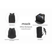 Mack MCC-007 17.3" Office USB Girişli Notebook Sırt Çantası Siyah - 1