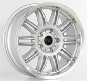 7.5 X 17 PRO-79073F 5X120 ET32 72.56 SILVER+LIP MACHINED XL - 1