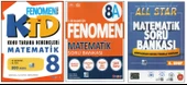 FENOMEN 8.SINIF KONU TARAMA DENEMELERİ+FENOMEN  8A+NEWTON ALL STAR MATEMATİK (3 KİTAP) - 1
