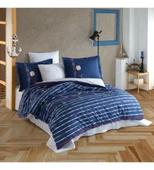 Hobby Çift Kişilik Poplin Nevresim Olimpia Lacivert - 1