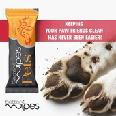 Better Wipes Evcil Hayvanlar Patiler,Yüz,Kulaklarin için Ultra Yumuşak Temizleme Mendilleri 25 Adet - 2