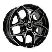 6 X 14 TORK-3206 4X114.3 ET33 73.1 BLACK MACHINED - 1