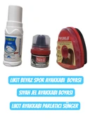 Ayakkabı Bakım Seti Siyah Ayakkabı Boyası Ayakkabı Parlatıcı Spor Ayakkabı boyası beyaz - 1