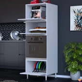 Modilayn QEN (60x186x56 cm) Boyutunda Ankastre Mutfak Kiler Dolabı - Geniş Hacimli ve Fonksiyonel - 2