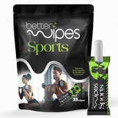 Better Wipes Sporcular ve Fitness Tutkunları için Vücud Temizleme Mendilleri 25 Adet thumbnail 1