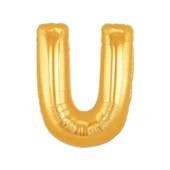 U Harf Folyo Balon Altın Renk  40 İnç - 2
