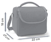 Coral High Erkek Çocuk Beslenme Çantası - Thermo - Renkli Çizgili Siyah Beyaz thumbnail 5