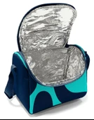 Coral High Beslenme Çantası 22786, Erkek Çocuk, Lacivert Turkuaz Renkli Çizgili, Isı Yalıtımlı thumbnail 4