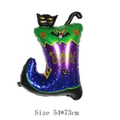 Halloween Çizmeli Kara Kedi Folyo Balon - 1