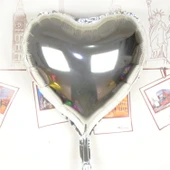 Kalp Uçan Balon Folyo Gümüş 80 Cm 32 İnç Tg-53-vice/(1395) 278 thumbnail 1