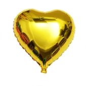 Kalp Balon Folyo Sarı 60 Cm 24 İnç - 1