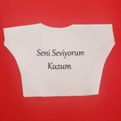 Seni Seviyorum Kuzum Yazılı Oyuncak Peluş Tişörtü Tg-53-vice/(1395) 183 thumbnail 1