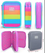 Coral High Pembe Turuncu Renk Geçişli Kız Çocuk Okul Çantası ve Organizer Kalemlik Seti 23770 11140 thumbnail 4