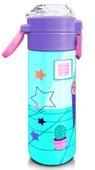 Coral High 500 ml Paslanmaz Çelik Okul Termosu/Suluk/Matara - Kız Çocuk - Turkuaz Pembe Dondurmalı Desenli - Sızdırma Yapmaz - 3