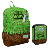 Coral High Yeşil Kahverengi Craft Erkek Çocuk Okul Çantası ve Organizer Kalemlik Seti 23776 11154 thumbnail 3