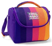 Coral High Kız Çocuk Termoslu Beslenme Çantası - Mor Turuncu Renkli Çizgili, Kız Çocuk thumbnail 1