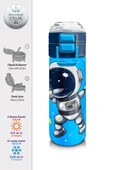 Coral High 500 ml Lacivert Mavi Astronot Desenli - Erkek Çocuk Paslanmaz Çelik Okul Termosu/Suluk/Matara - 2