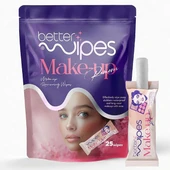 Better Wipes Makyaj Temizleme Mendilleri Ekstra Kalın, Hipoalerjenik,Alkolsüz,Suya Dayanıklı 25 Adet thumbnail 1