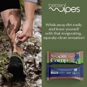 Better Wipes Kamp ve Kampçılar için Vücud Temizleme Mendilleri Alkol İçermeyen,Hipoalerjik 25 Adet - 4