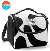 Coral High Erkek Çocuk Beslenme Çantası - Thermo - Renkli Çizgili Siyah Beyaz thumbnail 4