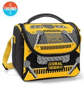Coral High Erkek Çocuk İlkokul Beslenme Çantası, Siyah Sarı Robot, Isı Yalıtımlı thumbnail 2