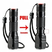 F.b.ı F-82 T6 Led Zoomlu 2000 Lm Yüksek Işık Şarjlı El Feneri - 5