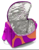 Coral High İlkokul Kız Çocuk Okul Beslenme Çantası, Turuncu Mor Renkli Çizgili, Termoslu (Isı Yalıtımlı) thumbnail 4