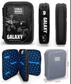 Coral High Siyah Galaxy Erkek Çocuk Okul Çantası ve Organizer Kalemlik Seti - İlkokul ve Ortaokul thumbnail 2
