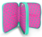 Coral High Organizer İki Katlı Kalem Çantası - Yeşil Pembe Kalp Desenli, Kız Çocuk, Yeşil Pembe Kalp Desenli thumbnail 3