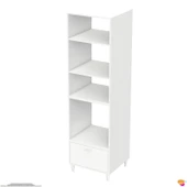 Modilayn AYQ (60x217x56 cm) Boyutunda Ankastre 1 Kapaklı Mini/Midi Mikrodalga Fırın Dolabı - 9