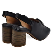 VENÜS 2108518Y TOPUKLU TOKA DETAYLI KADIN DERİ SANDALET - 3