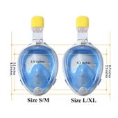 Full Face Şnorkel Dalış Maske Tam Yüz Anti-sis Ve Sızıntı S/m - 3