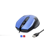 Kablolu Mouse 800 DPI 140 Cm Mavi Kırmızı HDX3254 - 1