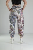 Pileli Bürümcük Kumaş Jogger Pantolon - 5