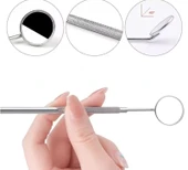 İpek Kirpik Kontrol Aynası Diş Kontrol Aynası Metal - 1