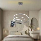 TT301-KR TT Aydınlatma Yay Modeli Krom Kaplama Led Avize - 2