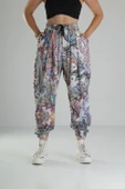 Pileli Bürümcük Kumaş Jogger Pantolon - 1