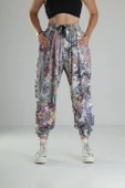 Pileli Bürümcük Kumaş Jogger Pantolon - 4