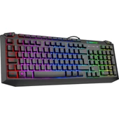 KB-R310 Broker Siyah USB Gökkuşağı Zemin Aydınlatmalı Oyuncu Klavye + Mouse Set - 2