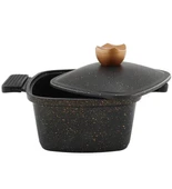 Acar 10466 Liya Döküm Tencere Siyah 22 Cm - 2