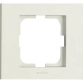 5 Adet Ovivo Grano Beyaz Anahtar, Priz, Vavien, Tv, Telefon, Komütatör, Tekli Çerçeve - 1