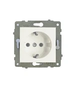 7 Adet Ovivo Grano Beyaz Topraklı Priz Çerçeve Hariçtir - 1