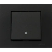 11 Adet Ovivo Grano Siyah Vavien Anahtar Çerçeve Dahil 11'lu - 1