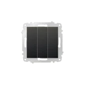 4 Adet Ovivo Grano Siyah Üçlü Anahtar Çerçevesizdir - 1