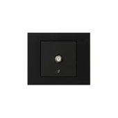 10 Adet Ovivo Grano Siyah Uydu Tv Prizi F Konnektör Çerçeve Dahildir 10'lu - 1