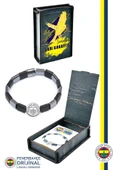 Fenerbahçe Orijinal Lisanslı Fb Logo Mat Onix Doğaltaş Bileklik Kanarya Baskılı Hediye Ahşap Kutulu - 1