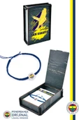 Fenerbahçe Orijinal Lisanslı Fb Logo Makrome Bileklik Kanarya Baskılı Hediyelik Ahşap Kutulu - 1