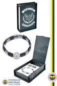 Fenerbahçe Orijinal Lisanslı Fb Logo Mat Onix Doğaltaş Bileklik Hediyelik Ahşap Kutulu - 1