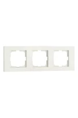 12 Adet Grano Beyaz Üçlü Çerçeve 12'li Paket / Set - 1