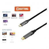 DAYTONA K-02 TYPE-C=MİNİ DP ADAPTÖR ÇEVİRİCİ (4K GÖRÜNTÜ AKTARIM KABLOSU) - 2